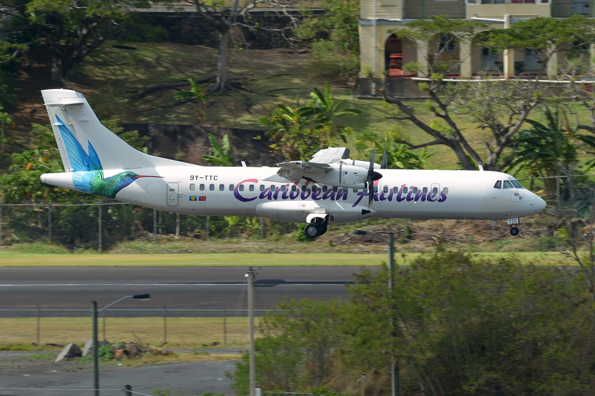 9Y-TTC Caribbean Airlines Aerospatiale ATR-72-600
