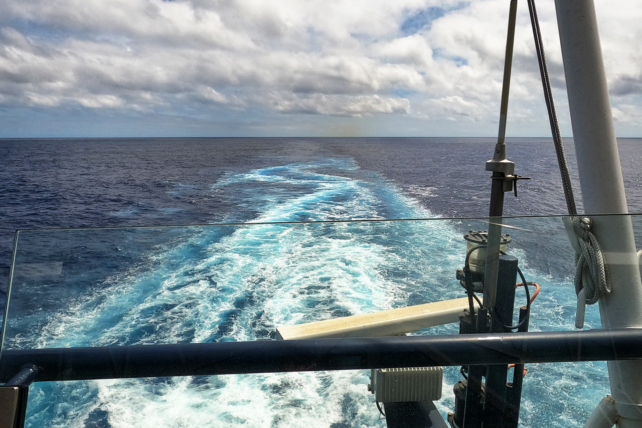 Blick achtern raus 24.11.2025