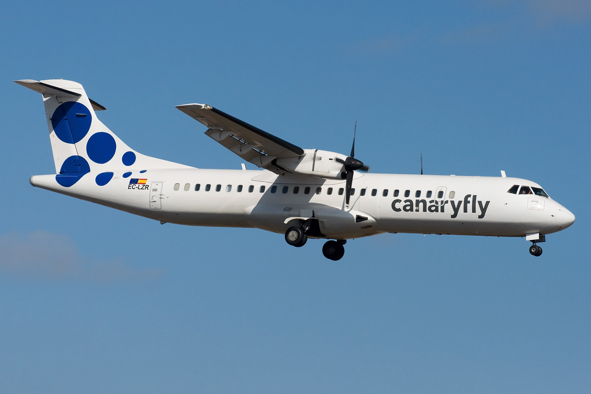 EC-LZR Canaryfly Aerospatiale ATR-72-200
