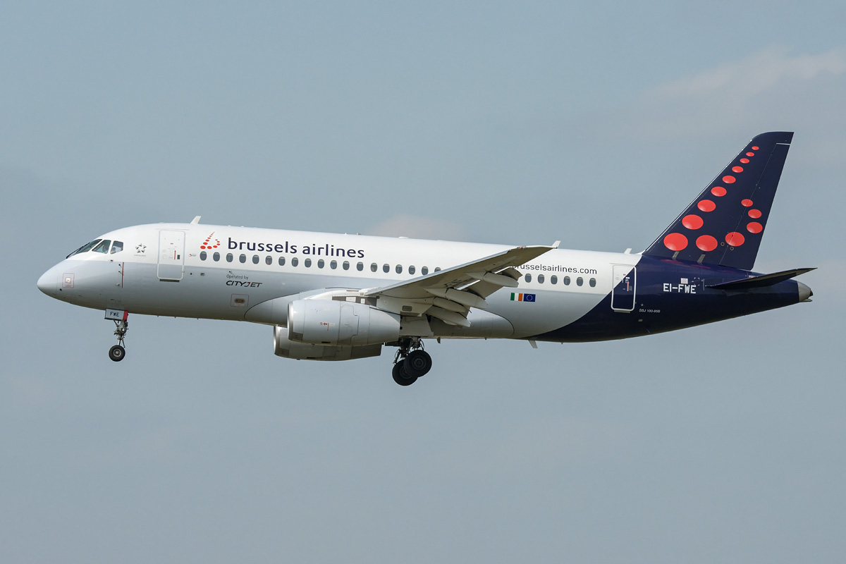 EI-FWE Brussels Airlines (CityJet) Sukhoi Superjet 100-95B