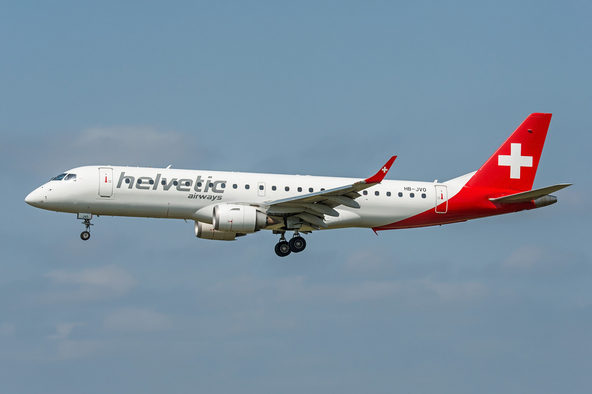 HB-JVO Helvetic Airways Embraer ERJ-190