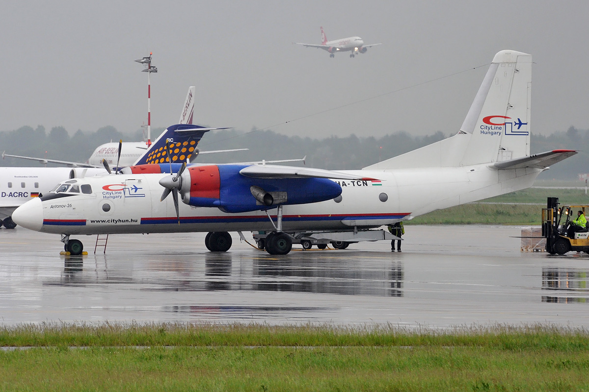 HA-TCN Cityline Hungary Antonov An-26