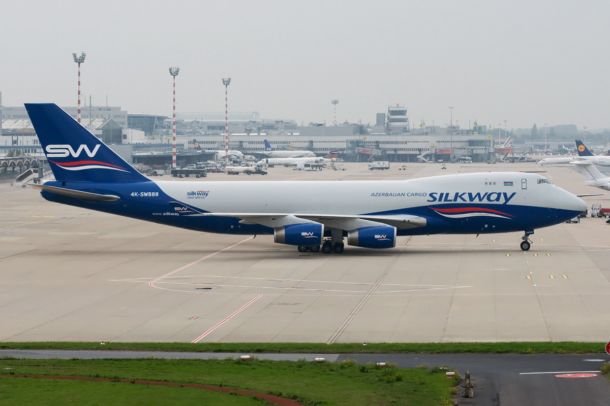 4K-SW888 Silkway Azerbaijan Cargo Boeing 747-400F