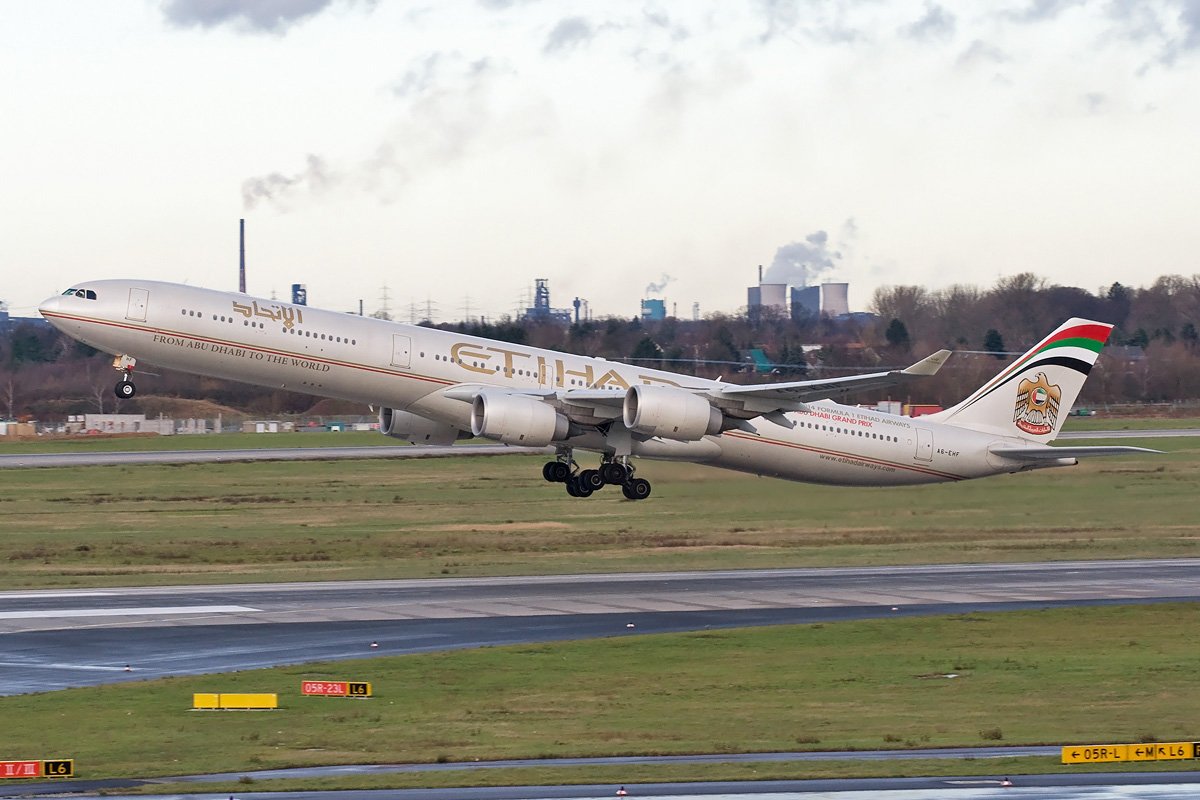 A6-EHF Etihad Airways Airbus A340-600