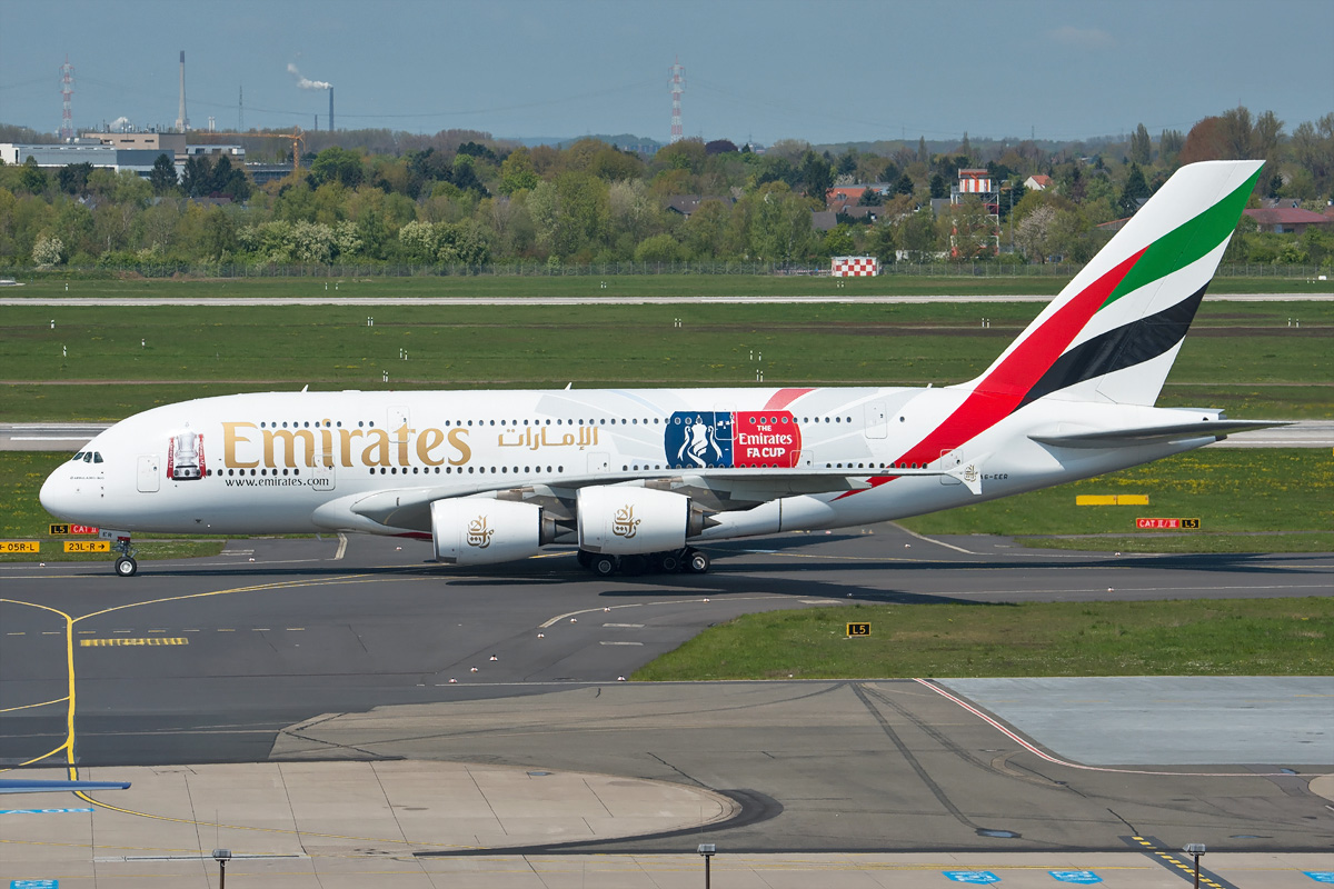 A6-EER Emirates Airbus A380-800