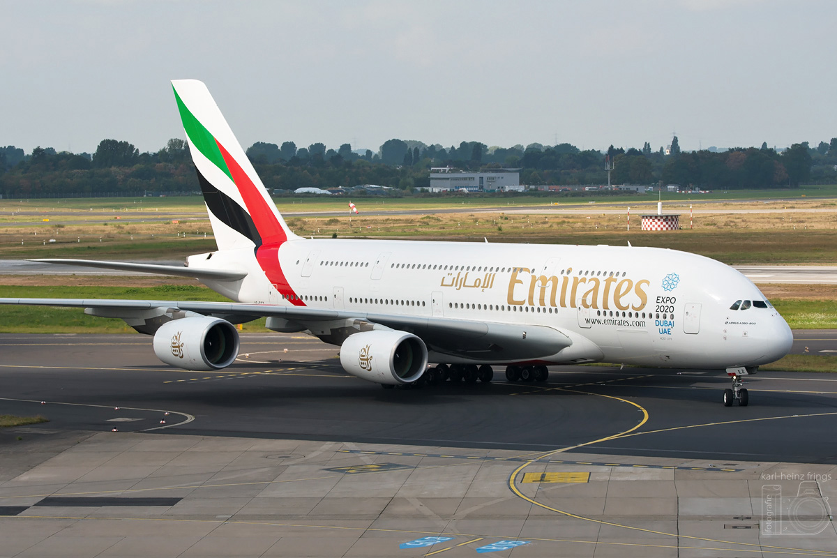 A6-EEZ Emirates Airbus A380-800