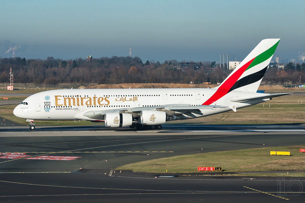A6-EOO Emirates Airbus A380-800