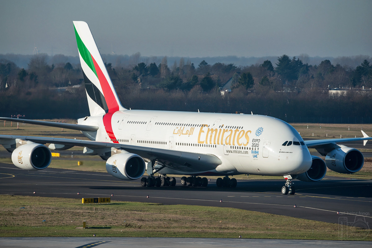 A6-EOO Emirates Airbus A380-800