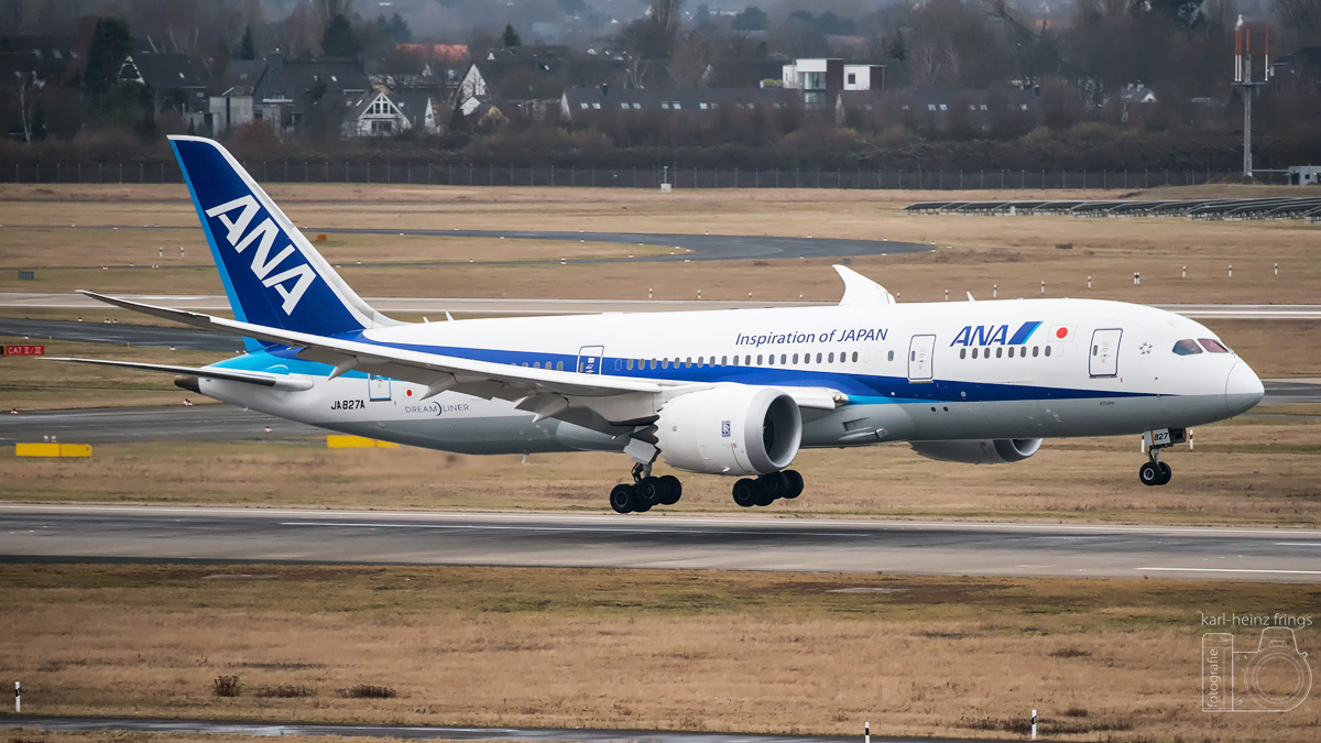 JA827A All Nipon Airlines (ANA) Boeing 787-8