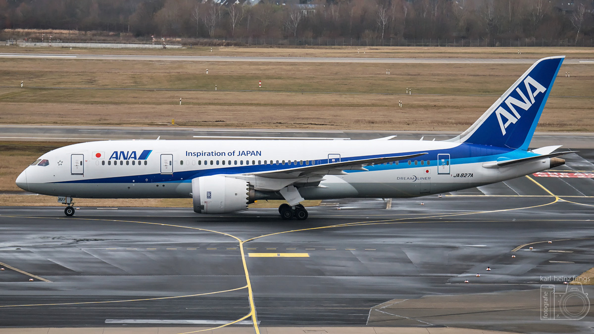 JA827A All Nipon Airlines (ANA) Boeing 787-8