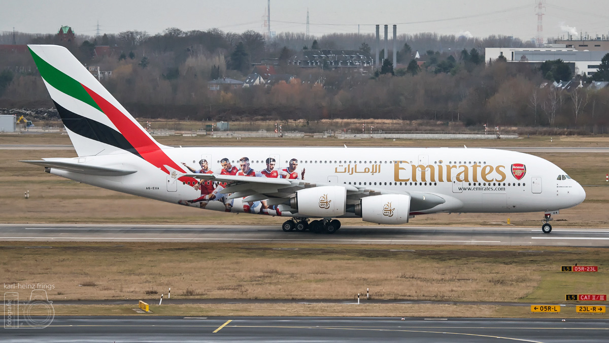 A6-EUA Emirates Airbus A380-800
