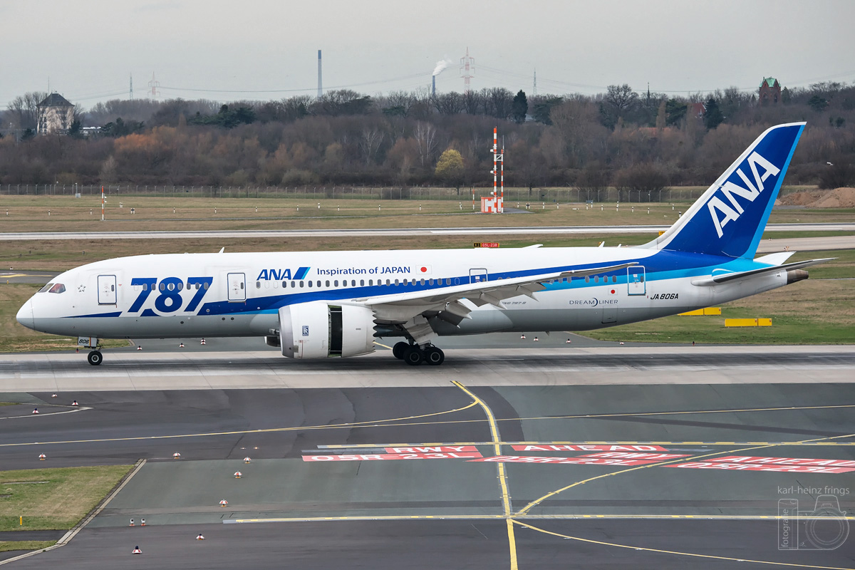 JA806A All Nipon Airlines (ANA) Boeing 787-8 Dreamliner