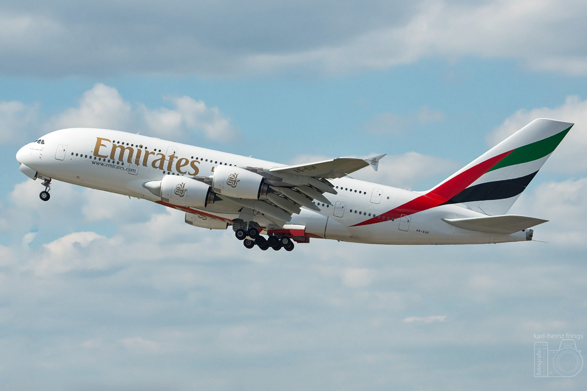 A6-EUF Emirates Airbus A380-800