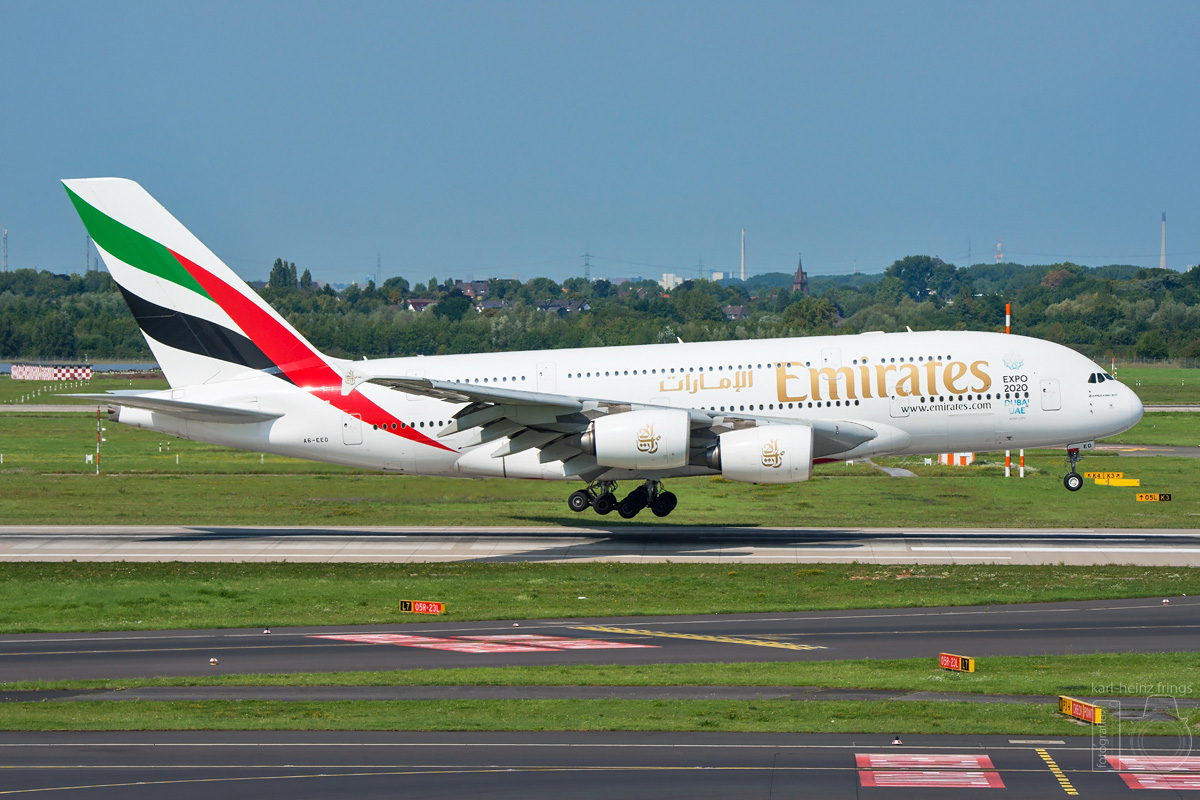 A6-EED Emirates Airbus A380-800