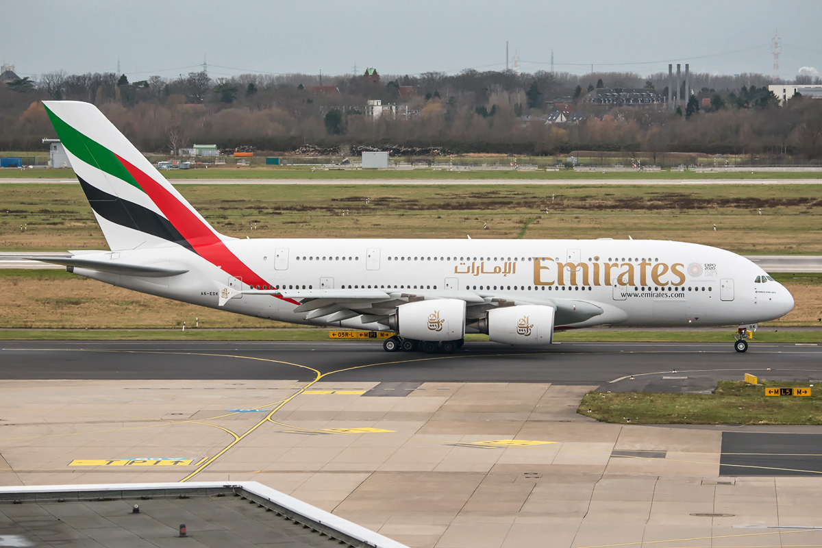 A6-EDK Emirates Airbus A380-800
