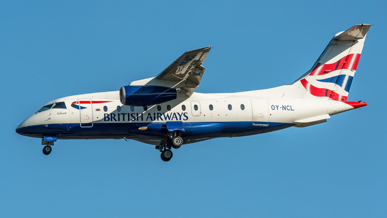 OY-NCL Britsh Airways (Sun-Air) Dornier Do-328 Jet