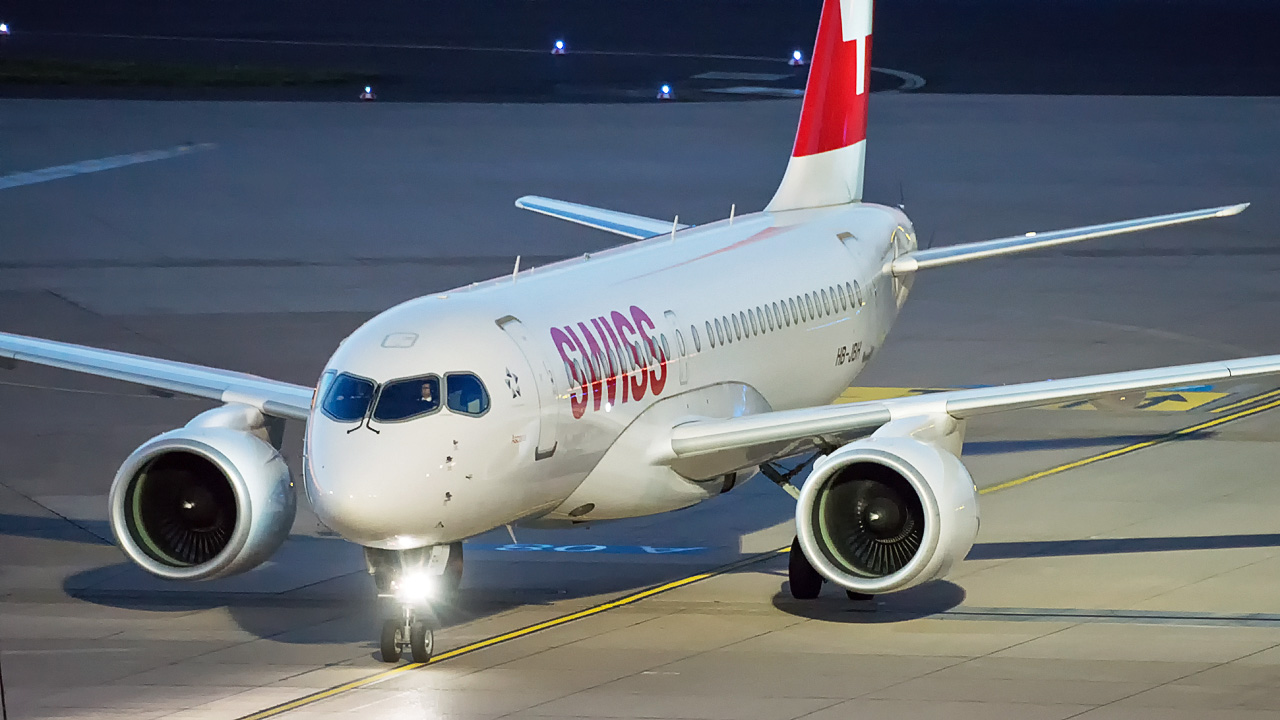 HB-JBH Swiss Bombardier CS100 (Airbus A220-100)