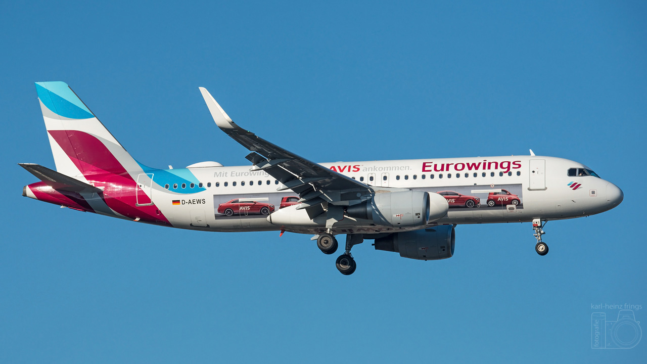 D-AEWS Eurowings Airbus A320-200/S