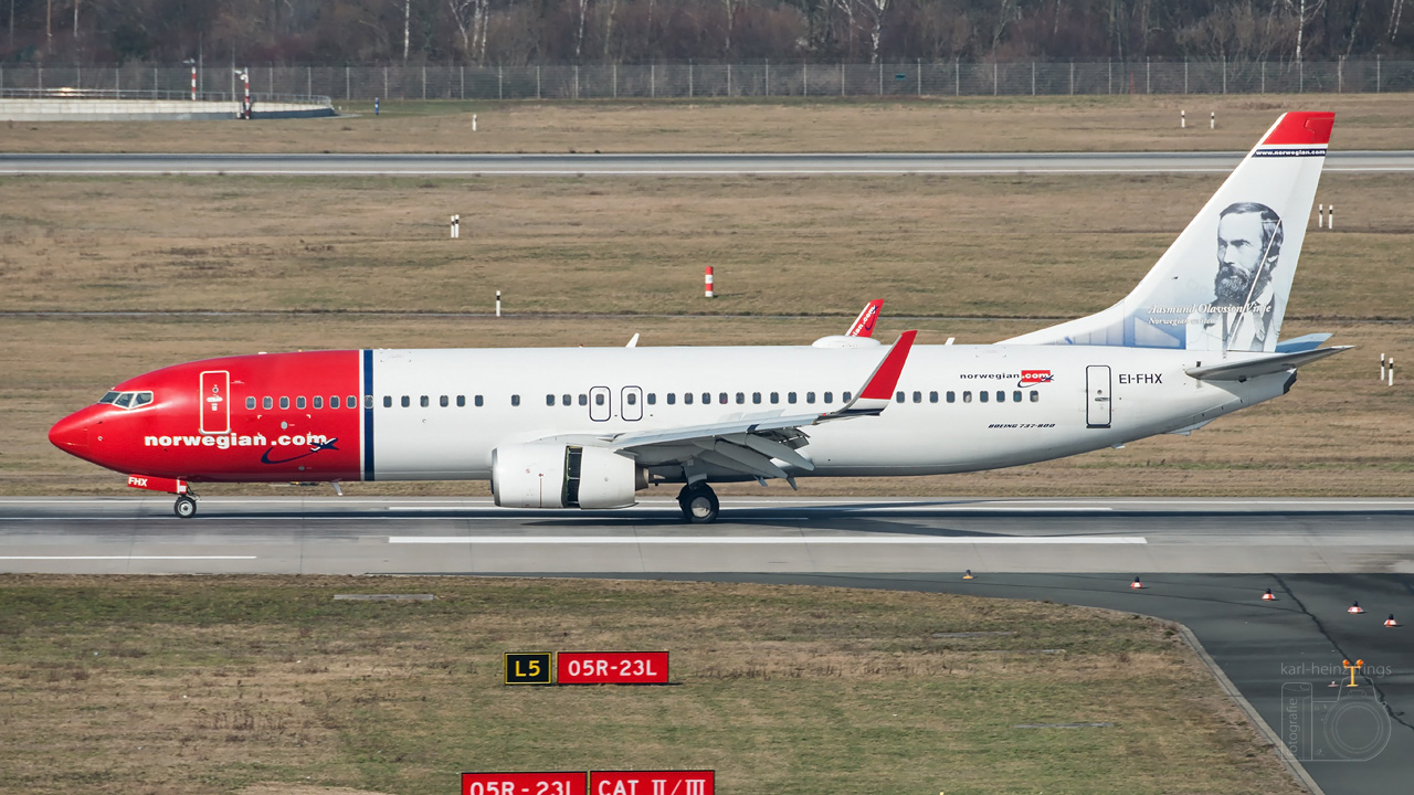 EI-FHX Norwegian Air International Boeing 737-800