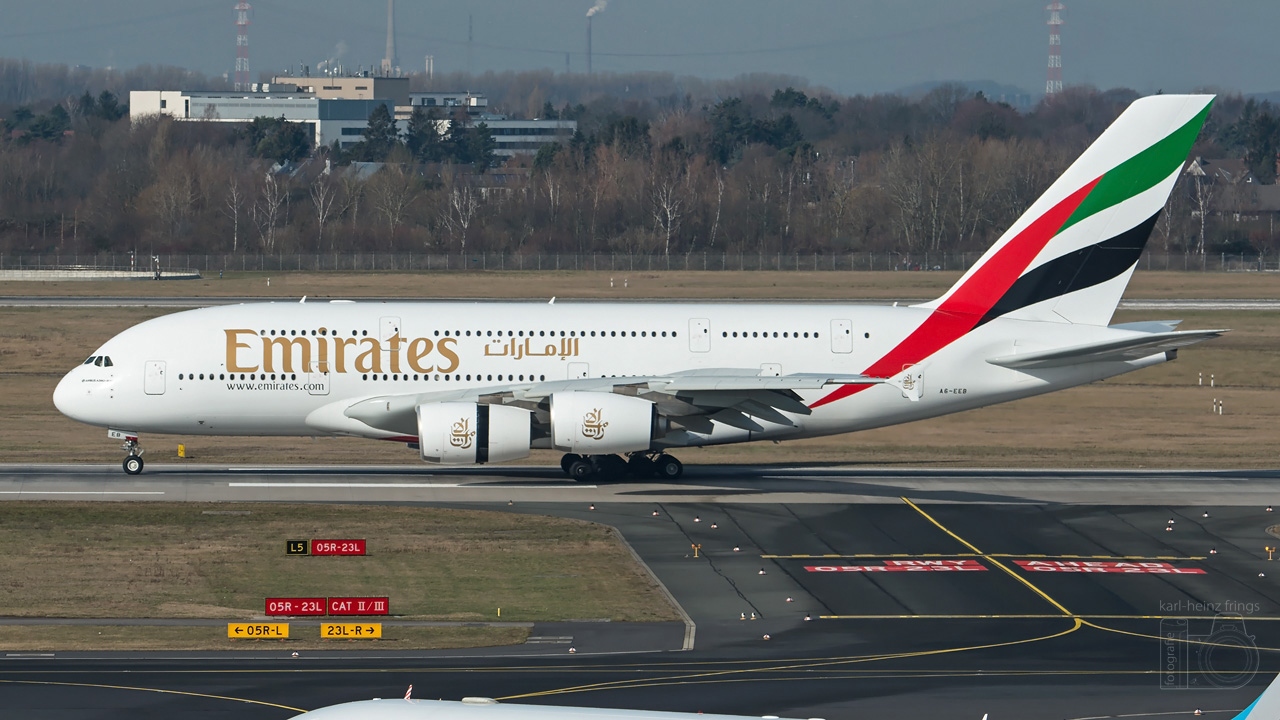 A6-EEB Emirates Airbus A380-800