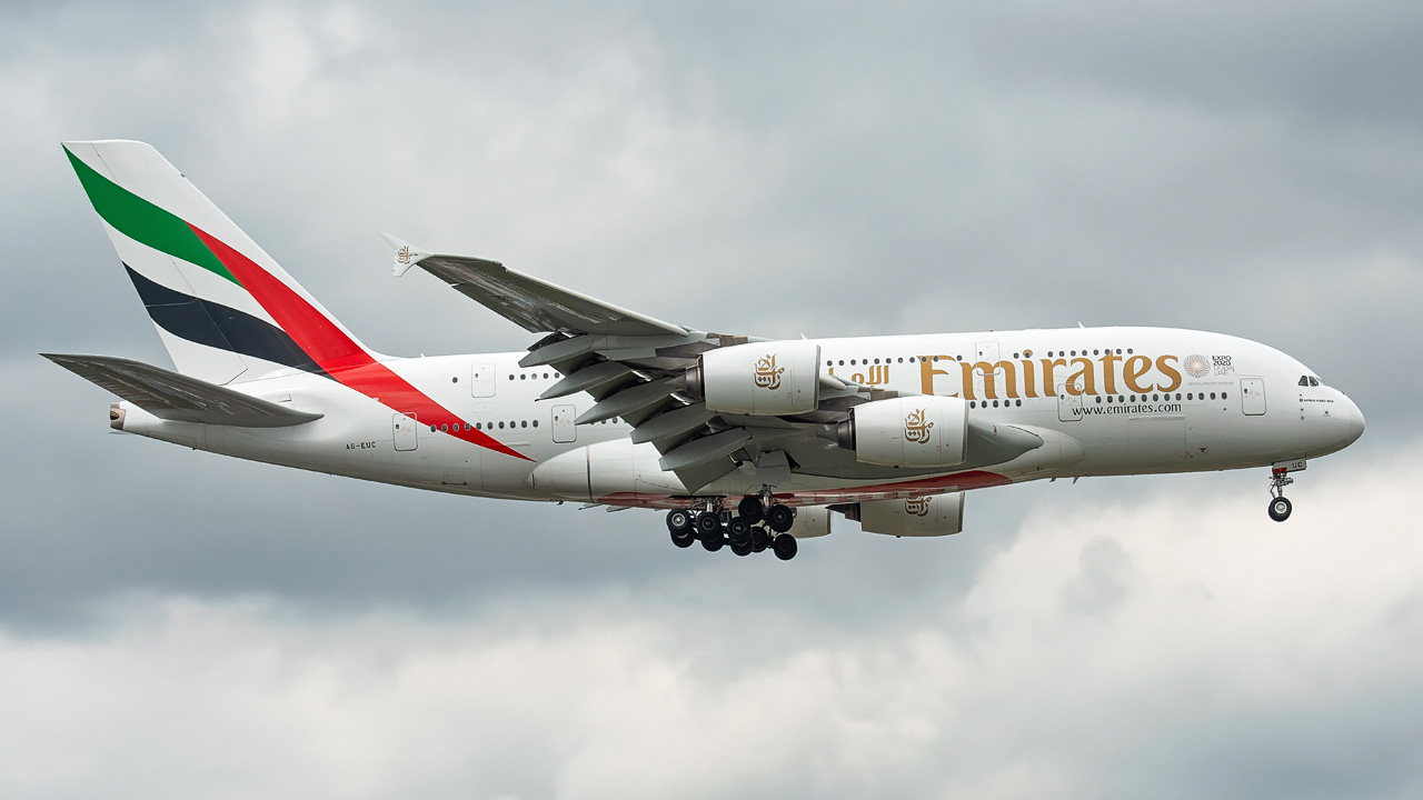 A6-EUC Emirates Airbus A380-800