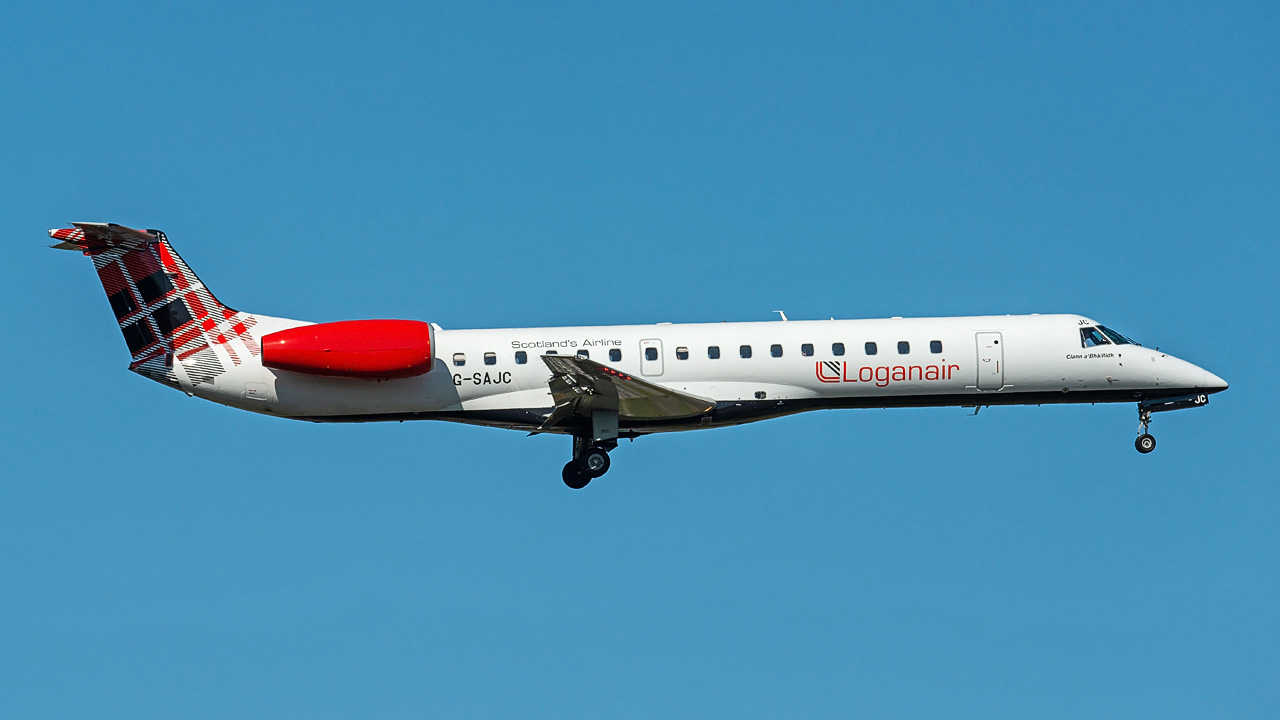 G-SAJC Loganair Embraer ERJ-145