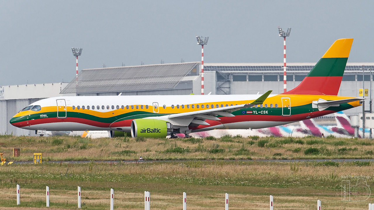 YL-CSK Air Baltic Airbus A220-300