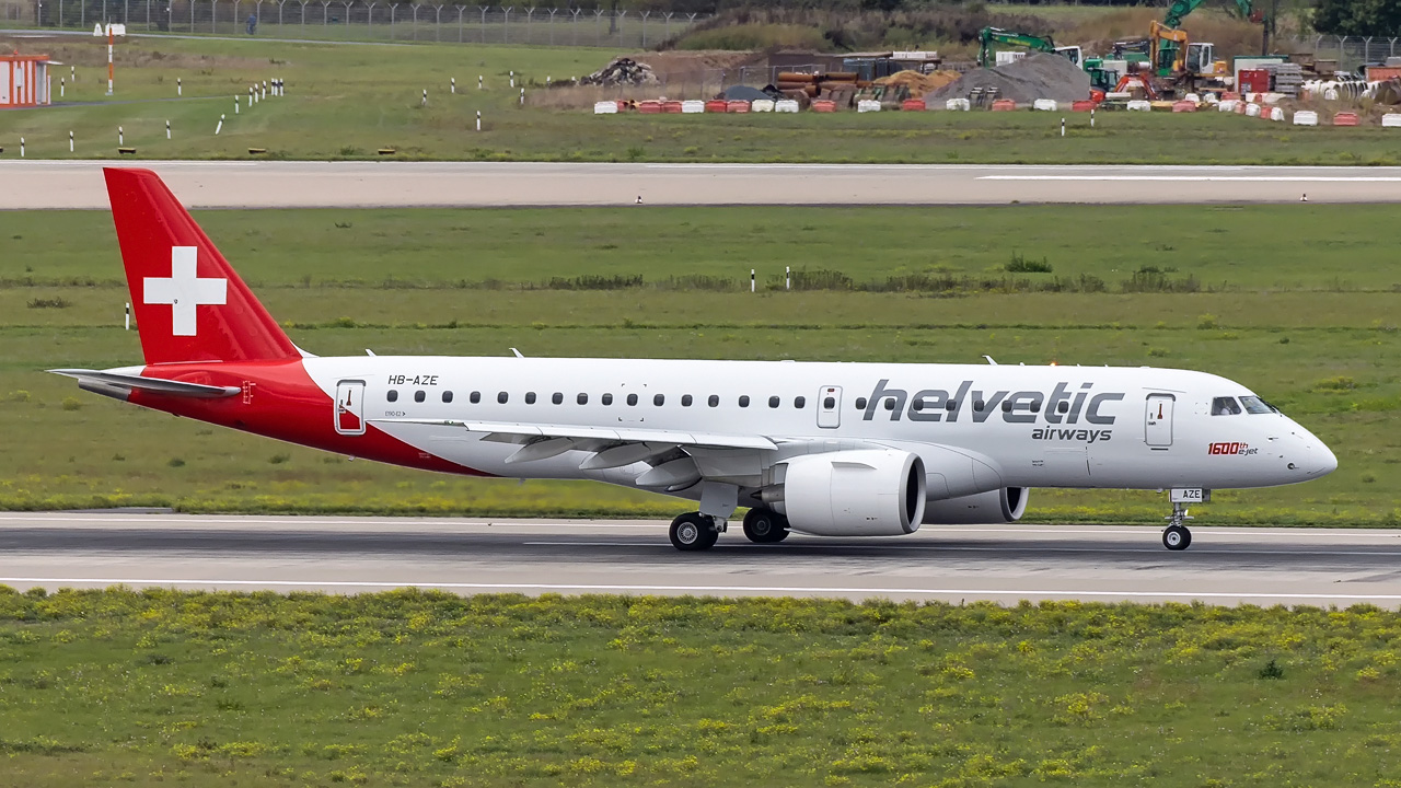 HB-AZE Helvetic Airways Embraer ERJ-190 E2