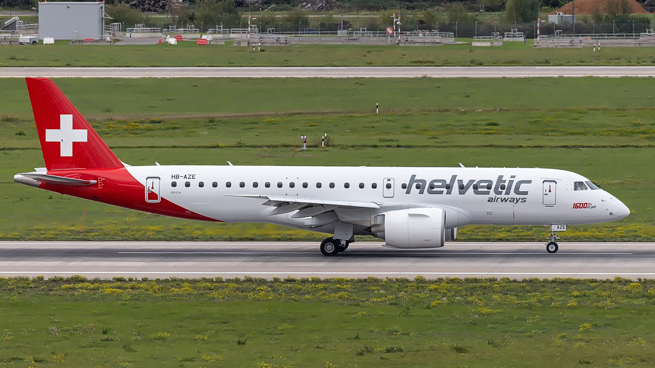 HB-AZE Helvetic Airways Embraer ERJ-190 E2