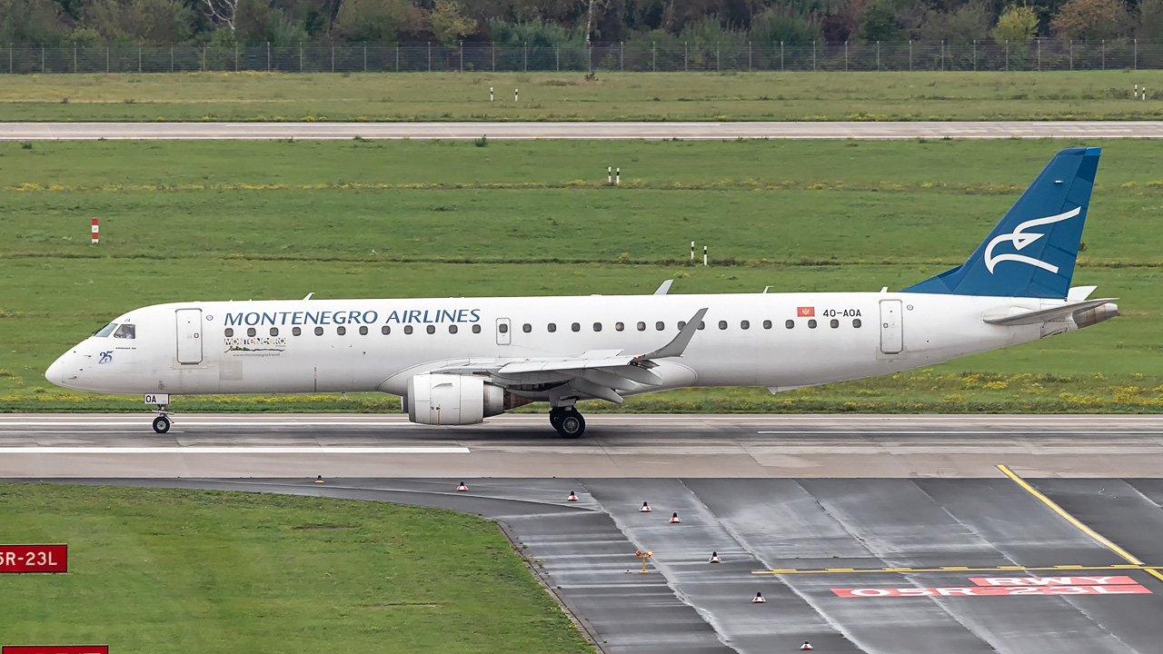 4O-AOA Montenegro Airlines Enbraer ERJ-195