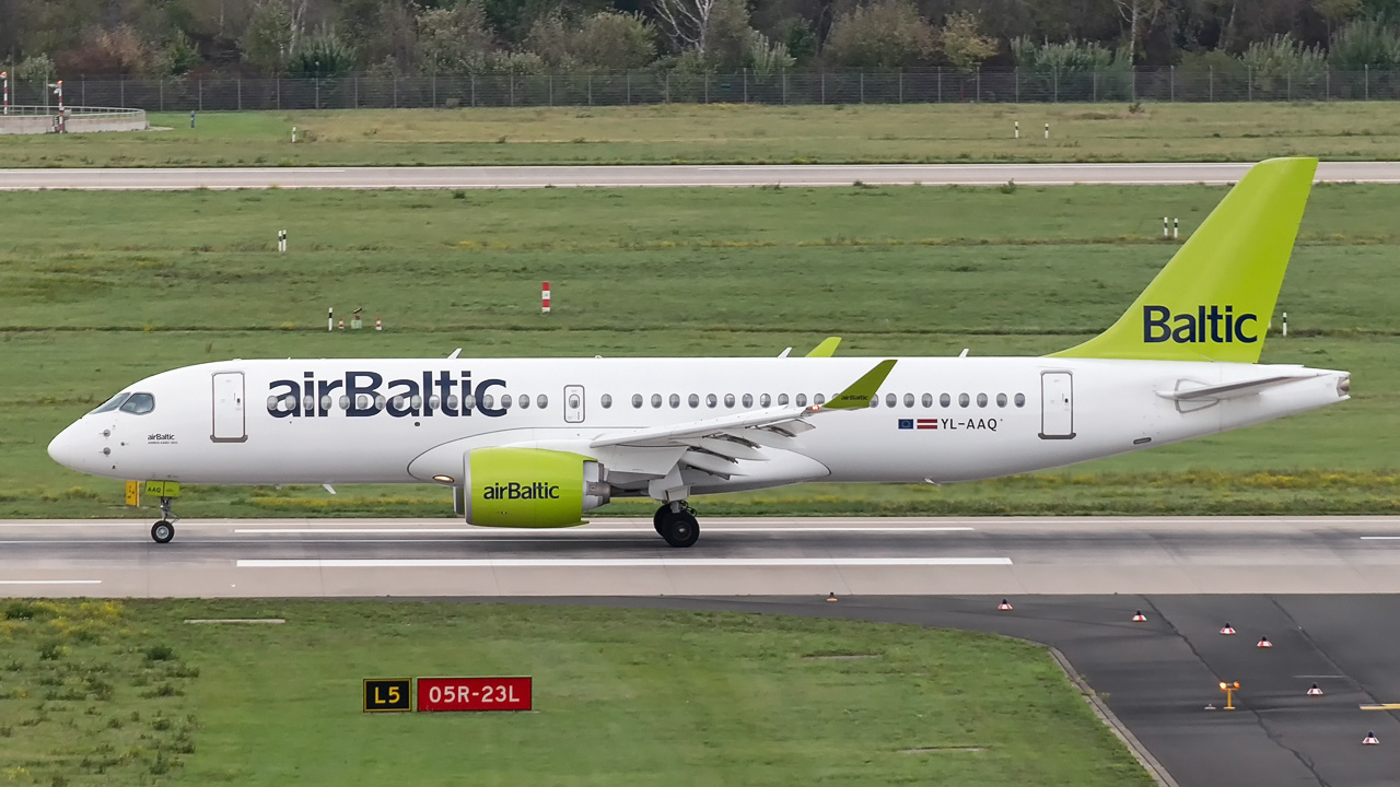 YL-AAQ Air Baltic Airbus A220-300