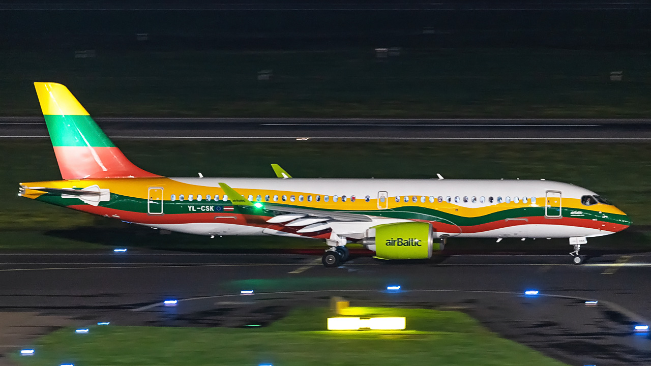 YL-CSK Air Baltic Airbus A220-300