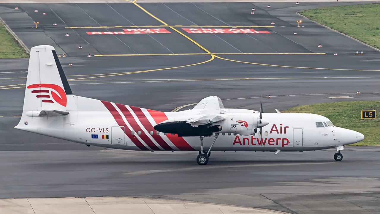 OO-VLS Air Antwerp Fokker F-50