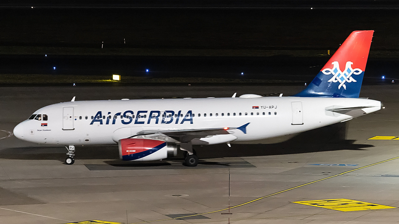 YU-APJ Air Serbia Airbus A319-100