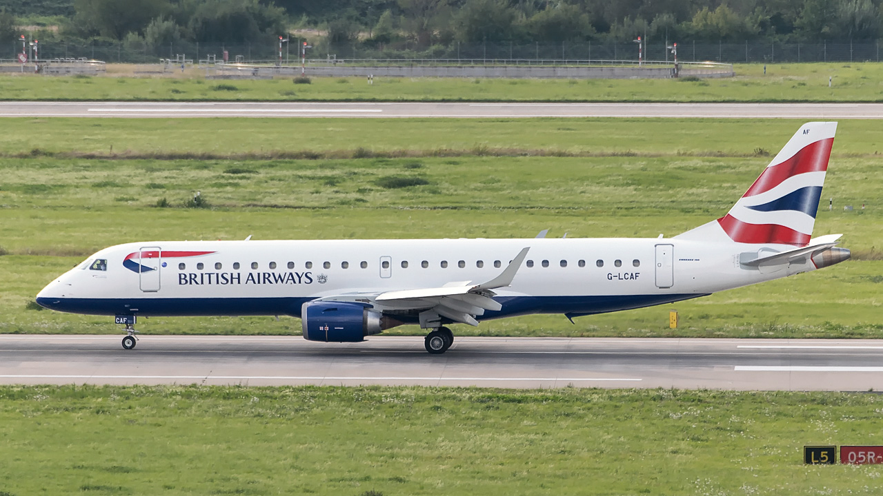 G-LCAF Britsh Airways (CityFlyer) Embraer ERJ-190