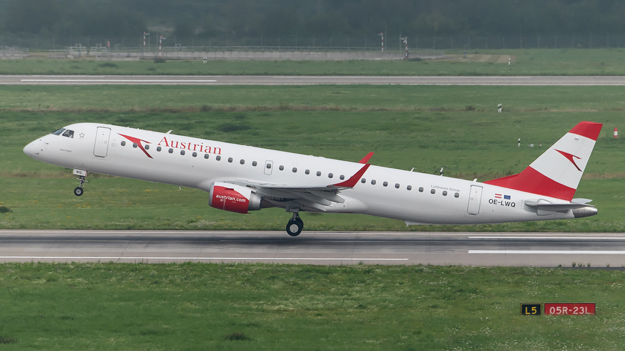 OE-LWQ Austrian Airlines Embraer ERJ-195