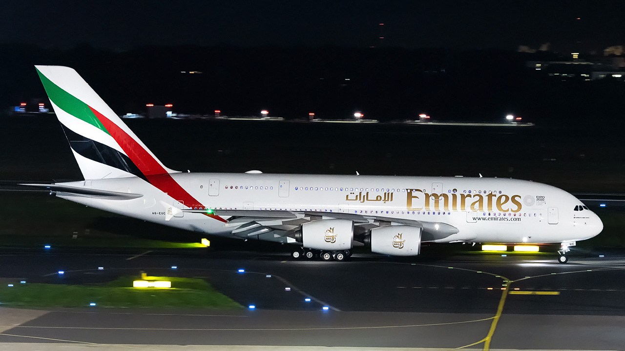 A6-EUC Emirates Airbus A380-800