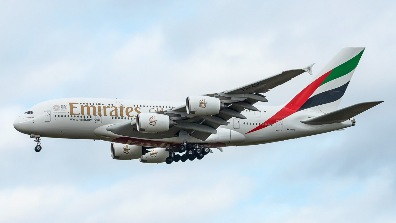 A6-EUD Emirates Airbus A380-800