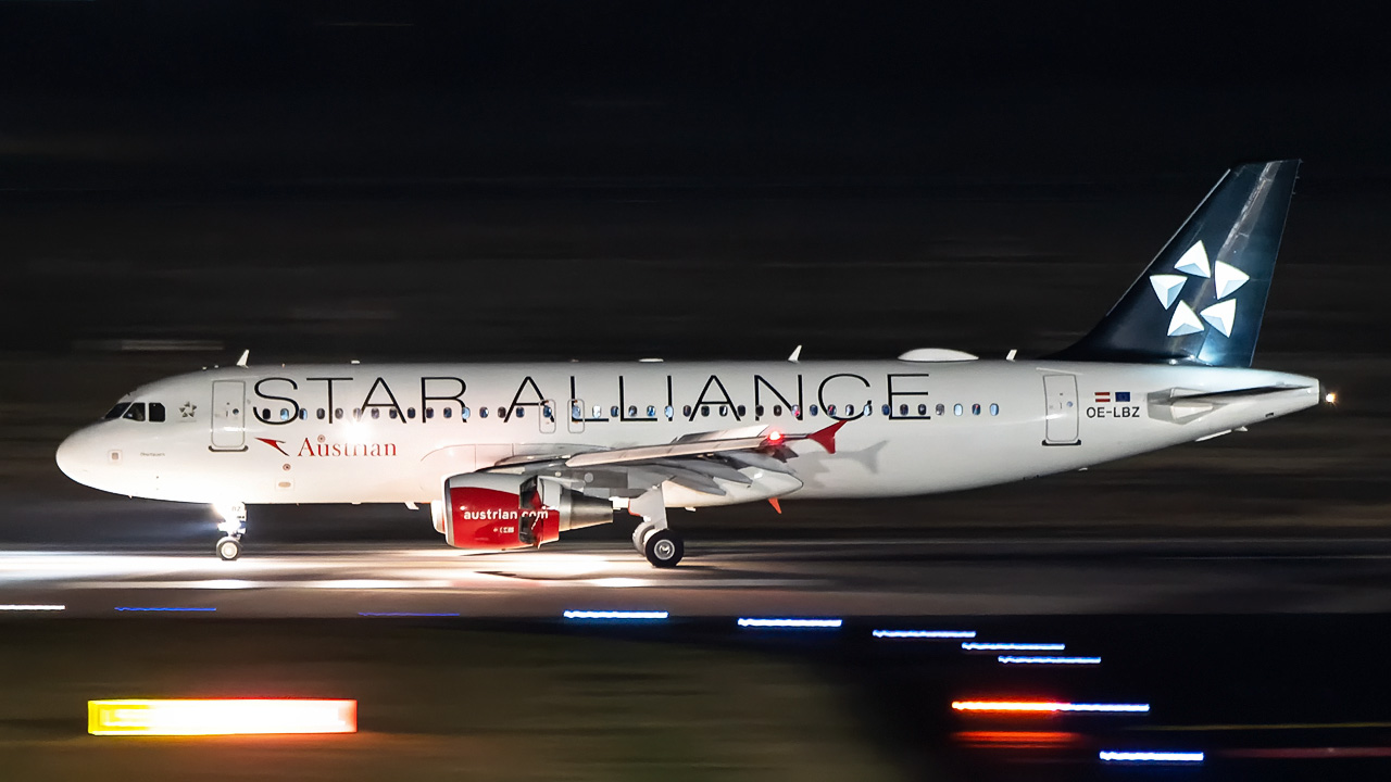 OE-LBZ Austrian Airlines Airbus A320-200