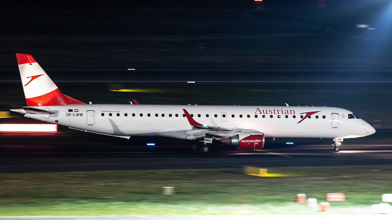 OE-LWB Austrian Airlines Embraer ERJ-195