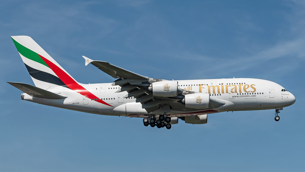 A6-EOD Emirates Airbus A380-800