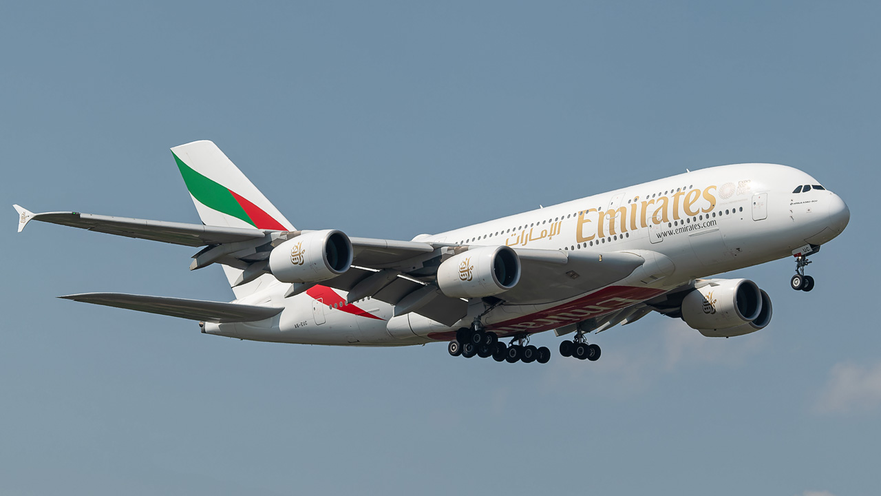 A6-EUC Emirates Airbus A380-800