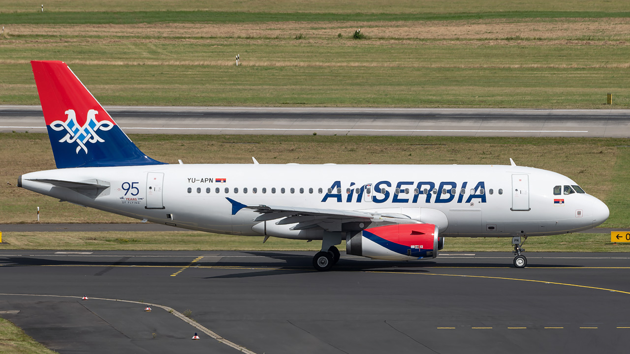 YU-APN Air Serbia Airbus A319-100