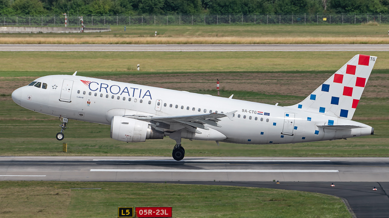 9A-CTG Croatia Airlines Airbus A319-100