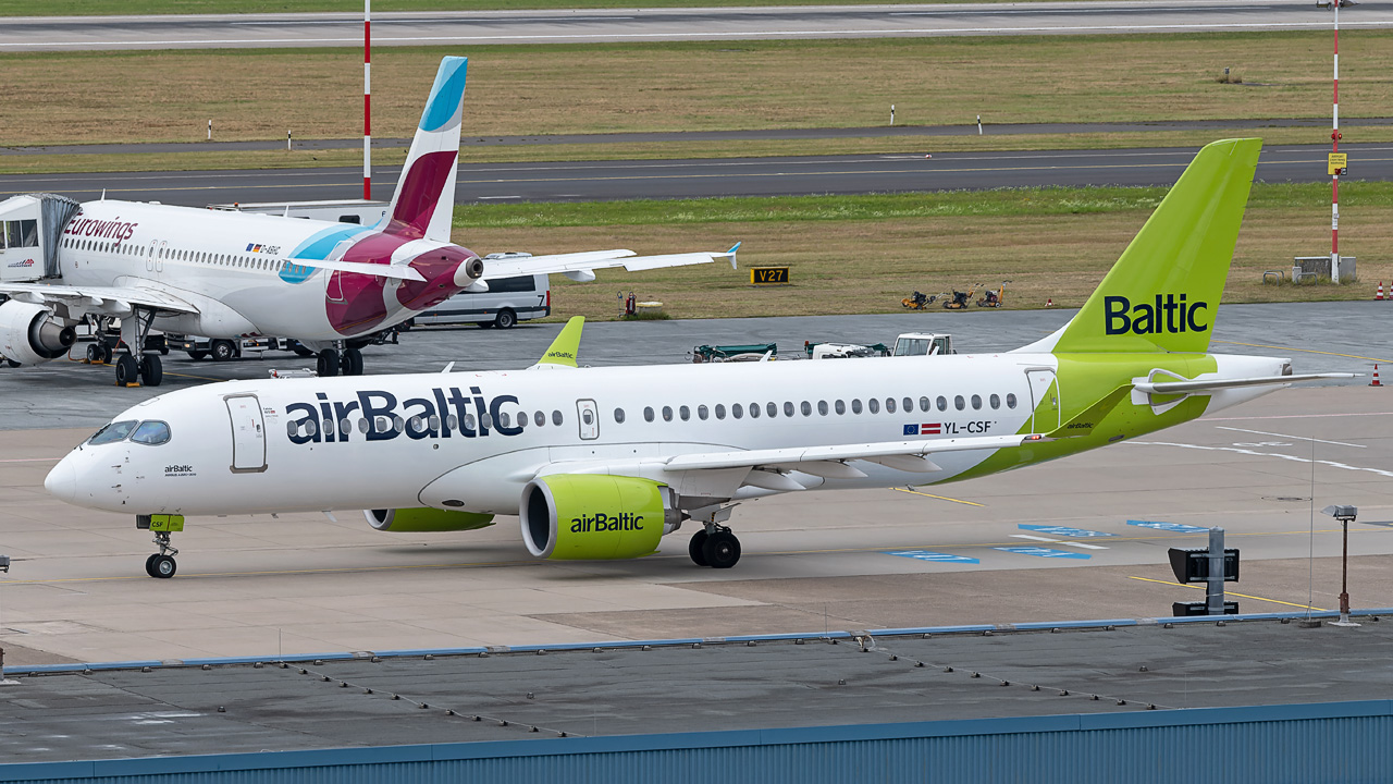 YL-CSF airBaltic Airbus A220-300