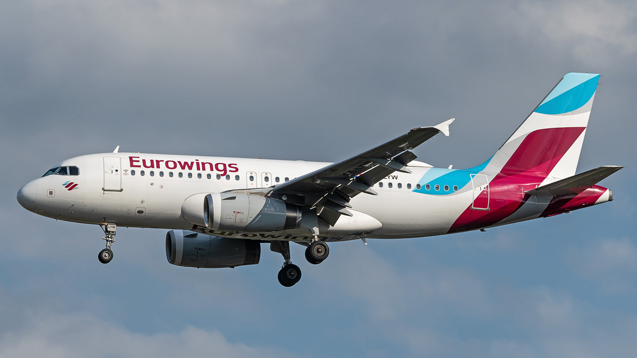 OE-LYW Eurowings Europe Airbus A319-100