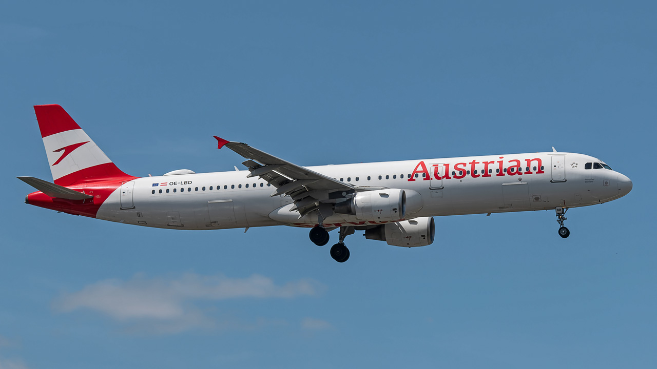 OE-LBD Austrian Airlines Airbus A321-200