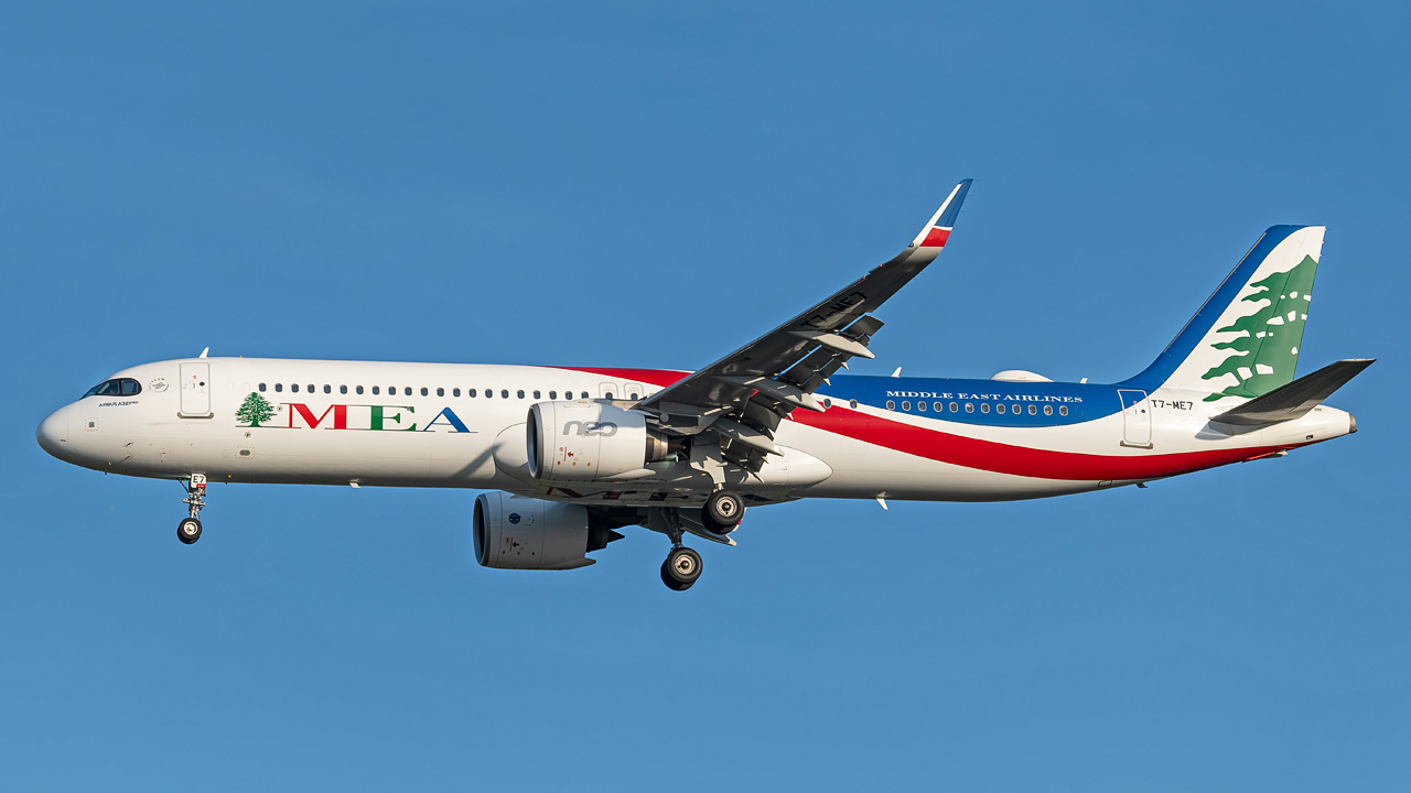 T7-ME7 Middle East Airlines (MEA) Airbus A321-200neo