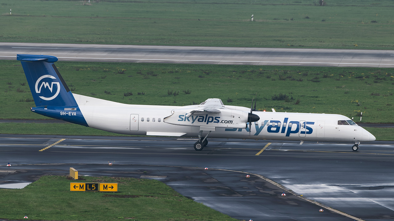 9H-EVA SkyAlps (Luxwing) Bombardier DHC-8-400Q