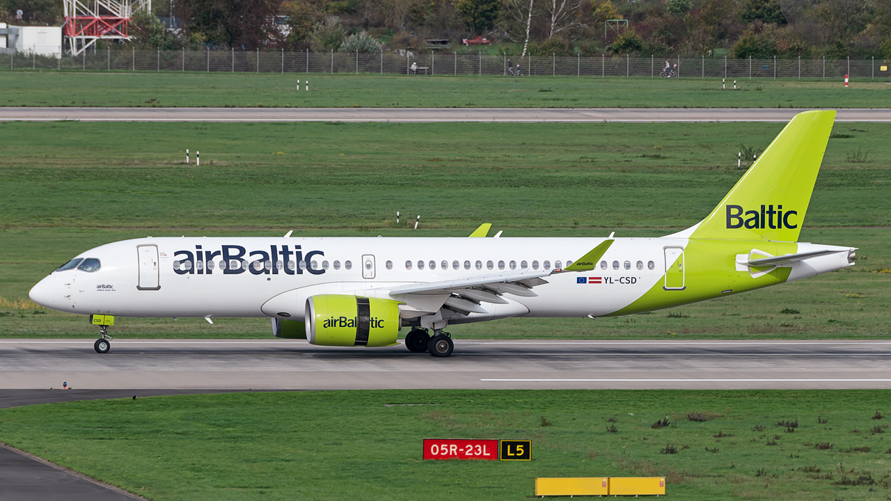 YL-CSD AirBaltic Airbus A220-300